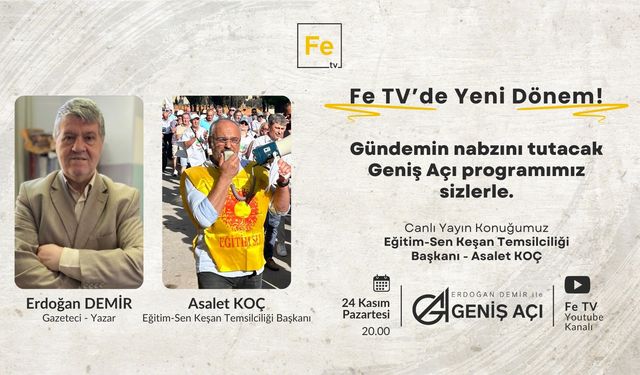 Geniş Açı’nın bu haftaki konuğu Asalet Koç olacak