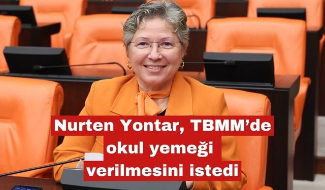 Nurten Yontar, TBMM’de okul yemeği verilmesini istedi