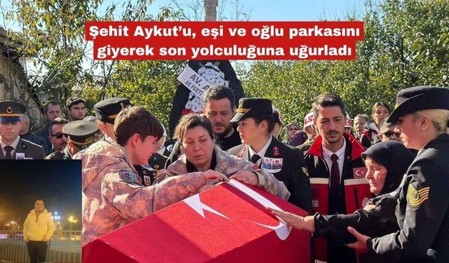 Eşi ve oğlu parkasını giyerek son yolculuğuna uğurladı