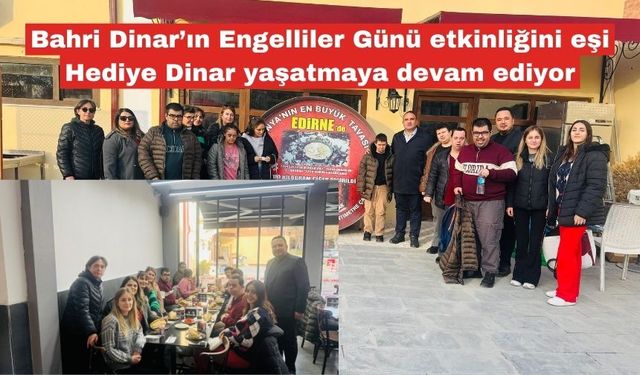 Eşinin etkinliğinı Hediye Dinar yaşatmaya devam ediyor