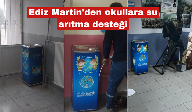 Ediz Martin’den okullara su arıtma desteği