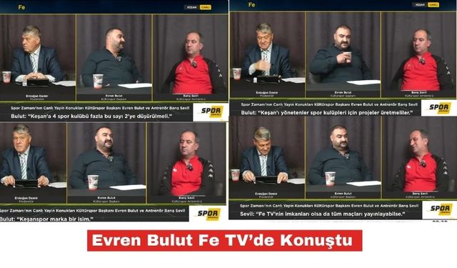 Bulut’tan kulüpler ve Keşan sporuna sert ekonomik uyarılar