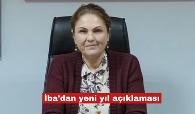 Belgin İba'dan yeni yıl açıklaması