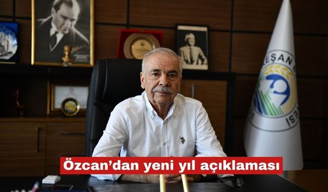 Mehmet Özcan'dan yeni yıl açıklaması