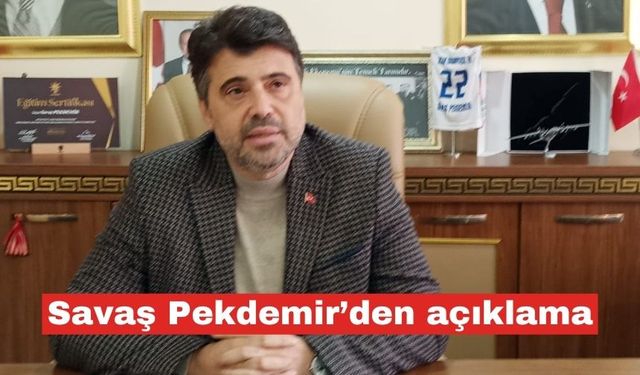 Pekdemir'den, Diş Hastanesi ve Uğur Mumcu Caddesi açıklaması