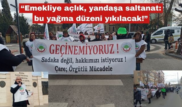 Tüm Emekliler Sendikası basın açıklaması yaptı