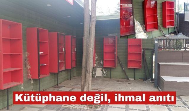 Kütüphane değil, ihmal anıtı. Utanç tablosu