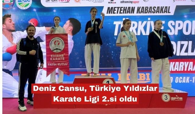 Deniz Cansu, Türkiye Yıldızlar Karate Ligi 2.si oldu