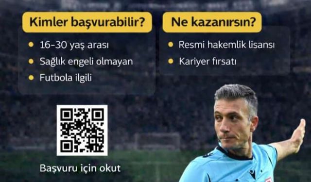Edirne futbol hakemlerini arıyor