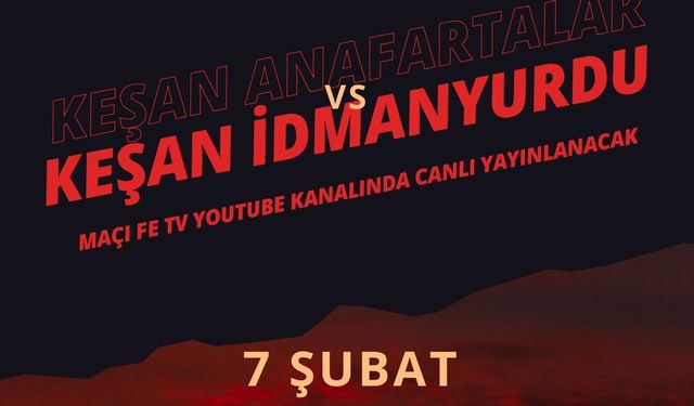 Gençlerin Derbi Heyecanı Fe TV'den Canlı Yayınlanacak