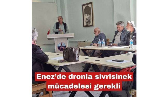 Enez’de dronla sivrisinek mücadelesi gerekli