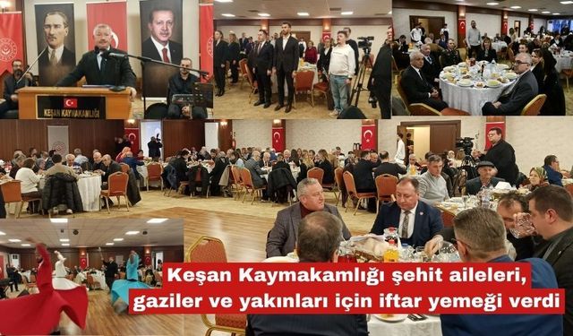 Keşan Kaymakamlığı'ndan  iftar yemeği