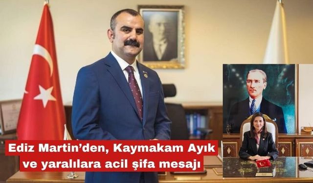 Martin’den, Kaymakam Ayık ve yaralılara acil şifa mesajı
