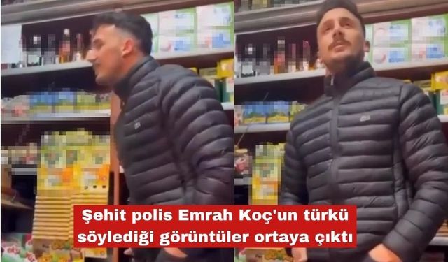 Emrah Koç'ün türkü söylediği görüntüler ortaya çıktı