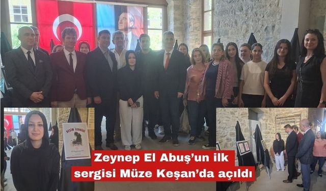 Zeynep El Abuş’un ilk sergisi Müze Keşan’da açıldı