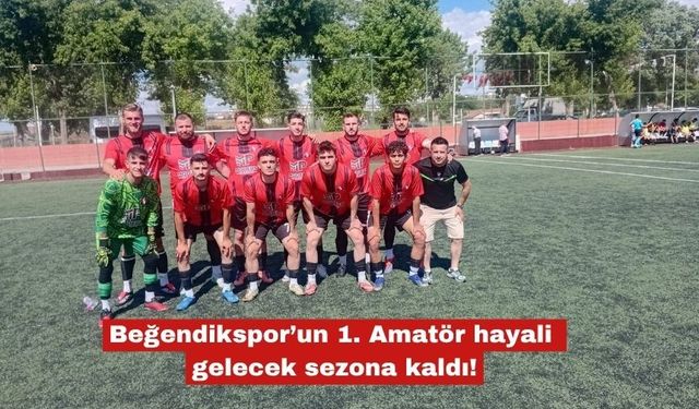 Beğendikspor’un 1. Amatör hayali gelecek sezona kaldı!