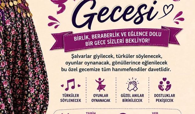Karaağaç Şalvar Gecesi 18 Temmuz'da yapılacak