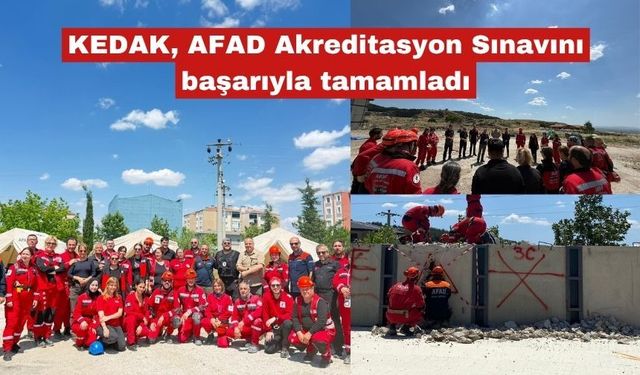 KEDAK, AFAD Akreditasyon Sınavını başarıyla tamamladı