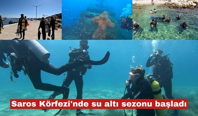 Saros Körfezi'nde su altı sezonu başladı
