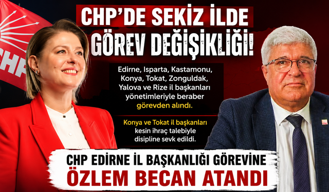 CHP Edirne İl Başkanlığı'na Özlem Becan atandı