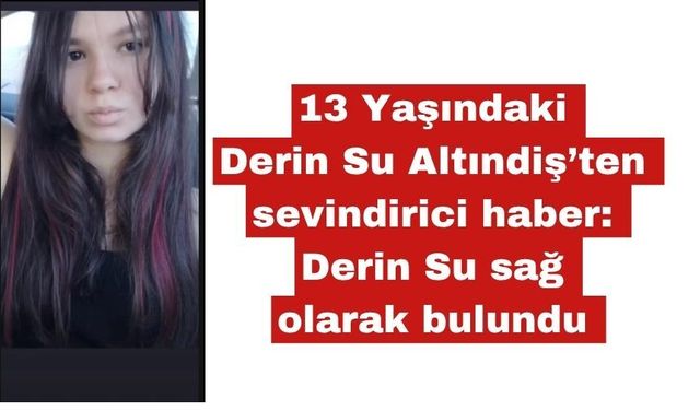 Derin Su Altındişten sevindirici haber