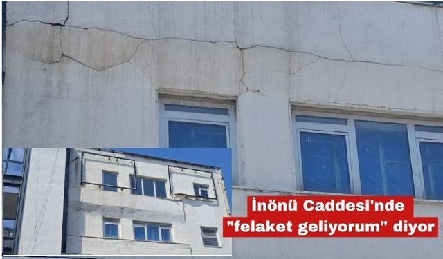 İnönü Caddesi'nde "felaket geliyorum" diyor