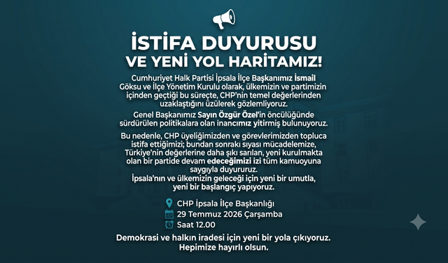 CHP İpsala’da toplu istifa yarın gerçekleşecek