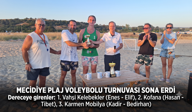 Mecidiye Plaj Voleybolu Turnuvası sona erdi