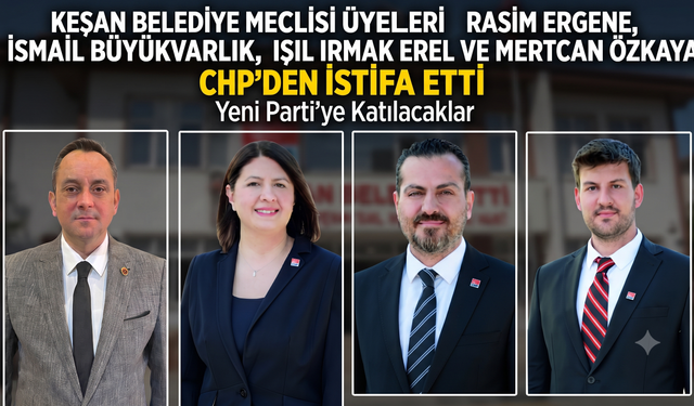 Belediye Meclisi'nden 4 CHP'li üye istifa etti