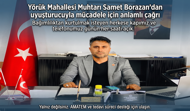 Samet Borazan'dan madde için anlamlı çağrı