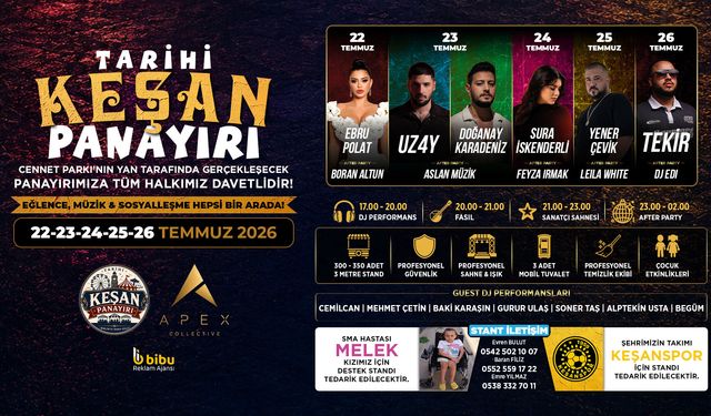 Tarihi Keşan Panayırı 2026 başlıyor