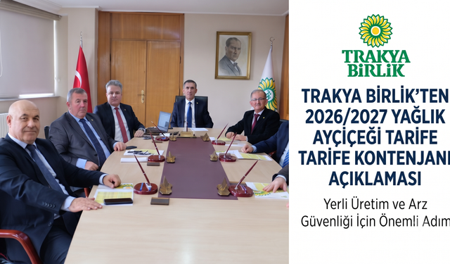 Trakya Birlik Yönetimi'nden açıklama