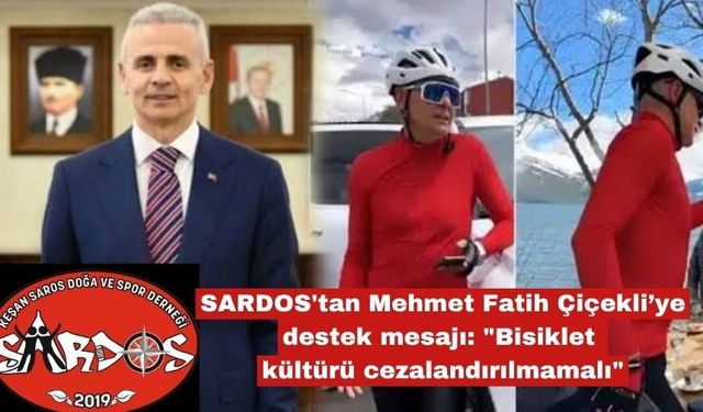 SARDOS'tan Mehmet Fatih Çiçekli’ye destek mesajı