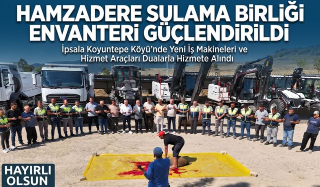 Hamzadere Sulama Birliği yeni araçlarla güçlendirildi