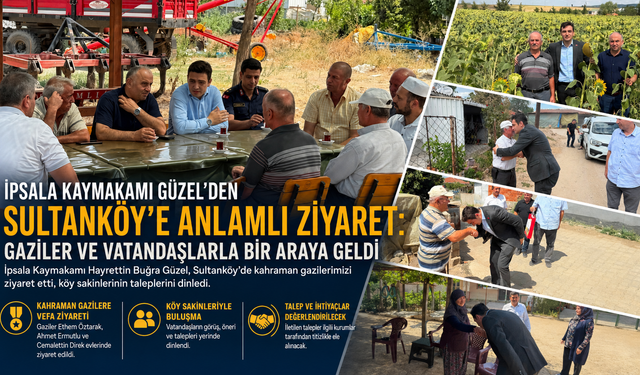 Güzel "Gaziler ve vatandaşlarla bir araya geldi"