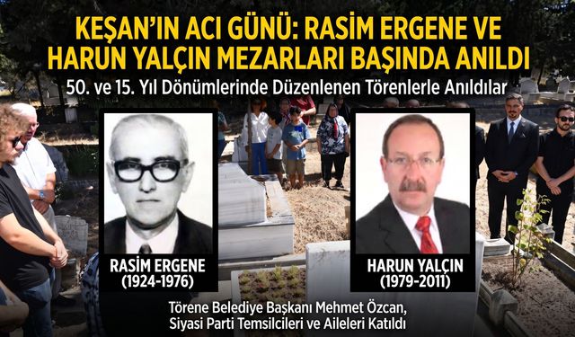 Rasim Ergene ve Harun Yalçın mezarları başında anıldı