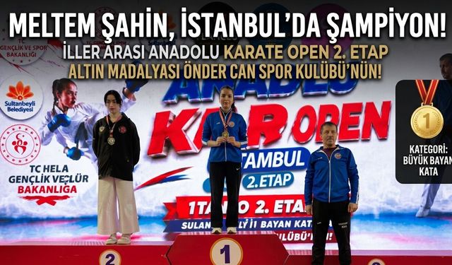 Meltem Şahin İstanbul’da şampiyon oldu