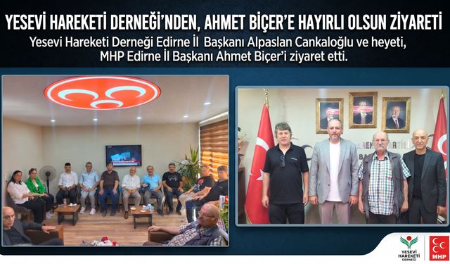 Cankaloğlu'ndan Ahmet Biçer’e hayırlı olsun ziyareti