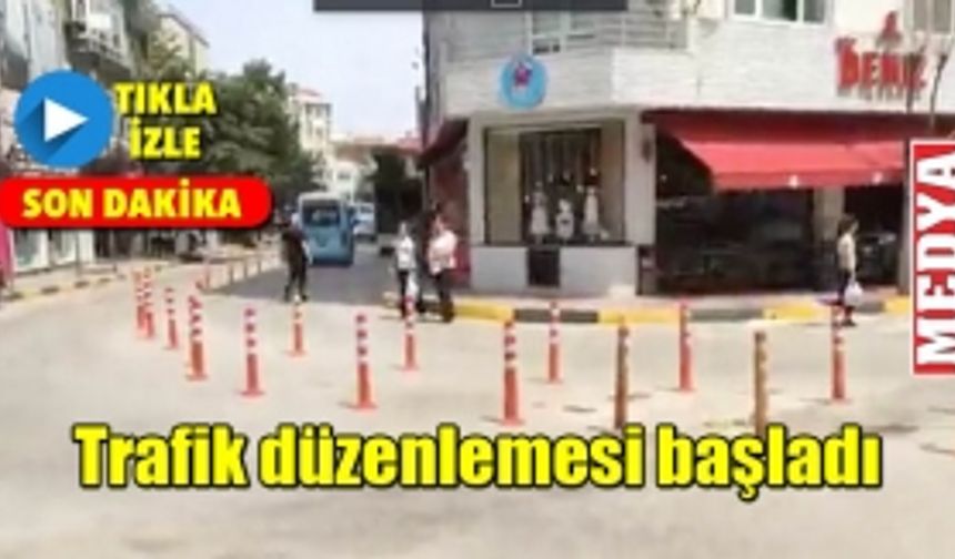 Keşan’da yeni trafik düzenlemelerine başlanıldı