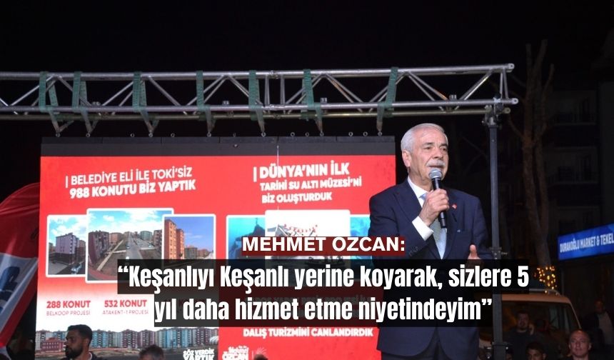 Mehmet Özcan, İspat Cami Mahallesi'nde halka seslendi
