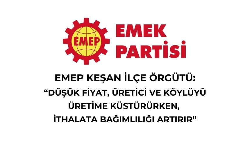 EMEP İlçe Örgütü'nden ayçiçeği fiyat açıklaması