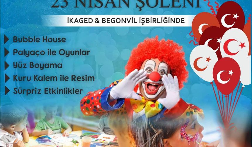 İKAGED ve Begonvil'den miniklere 23 Nisan sürprizi