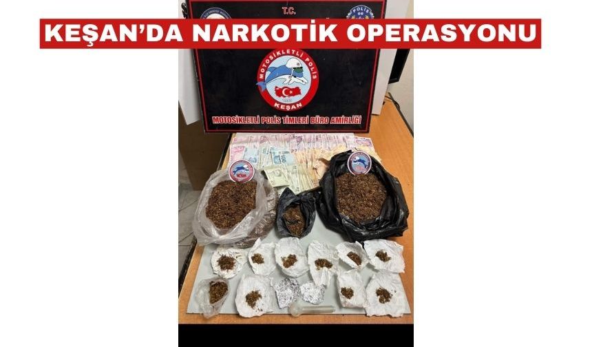 Keşan’da metruk binada narkotik operasyonu: 6 şüpheli gözaltında