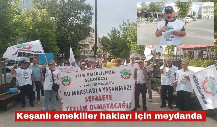 Emekliler Meydanda hak aradılar