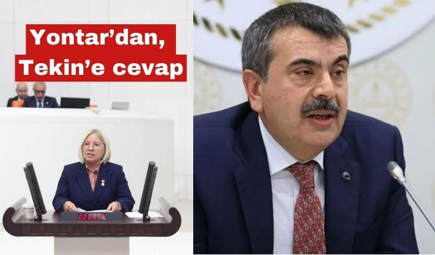 Nurten  Yontar’dan Yusuf Tekin’in açıklamalarına cevap