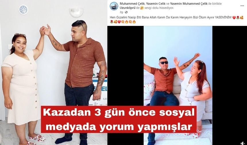 Kazadan 3 gün önce sosyal medyada yorum paylaşmışlar