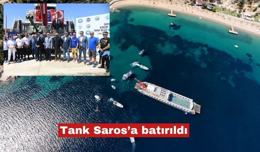 Saros’a Batırılan Tank, Dalış Turizmine Hizmet Edecek