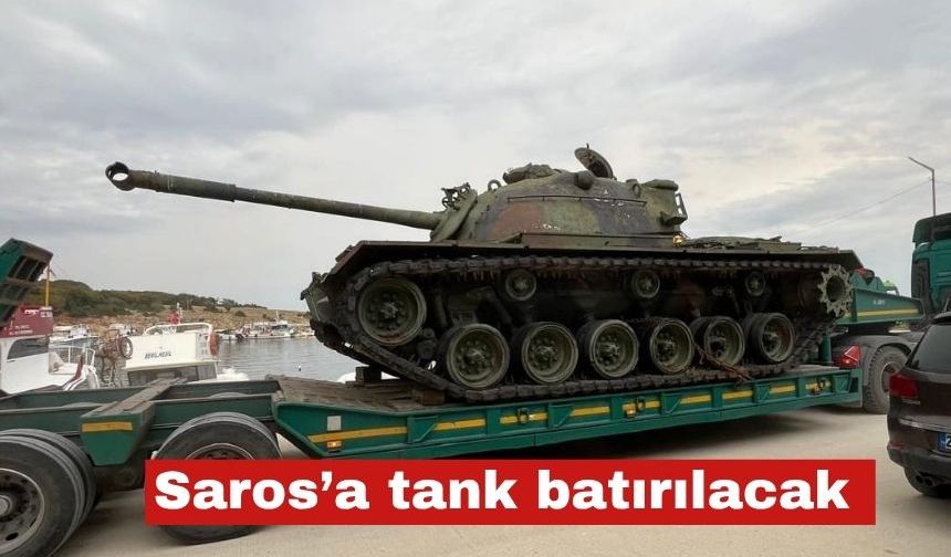 Saros'a bugün hurda tank batırılacak