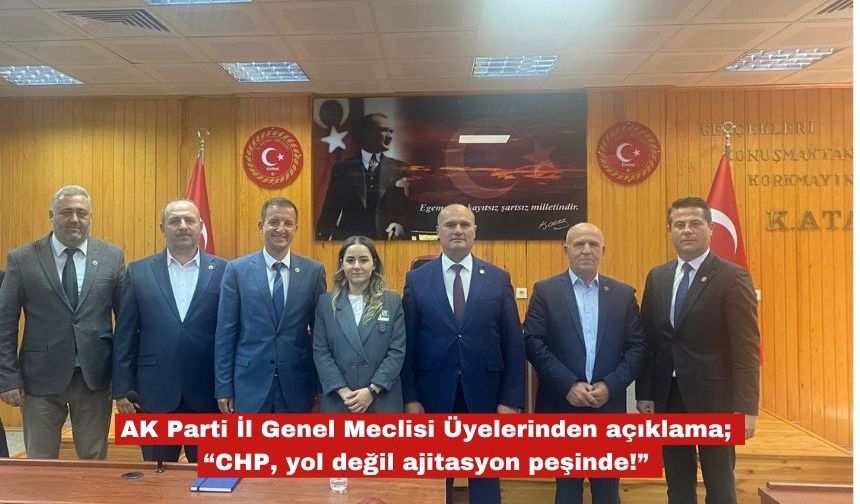 AK Parti İl Genel Meclisi Üyelerinden açıklama