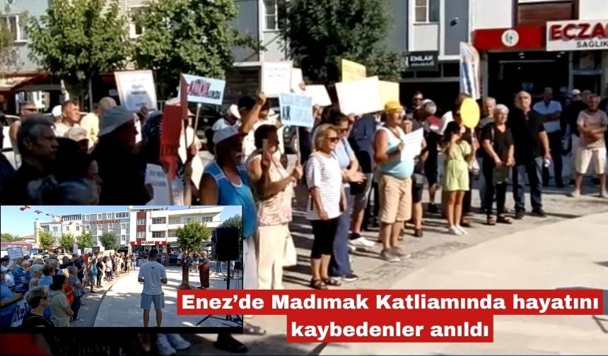 Enez’de Madımak Katliamında hayatını kaybedenler anıldı